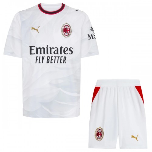 Børn - AC Milan Fodboldtrøje Udebane 2026-27 Børn - AC Milan Fodboldtrøje Udebane 2026-27