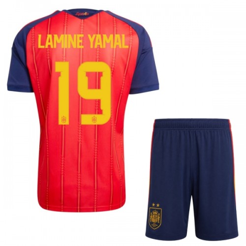 Børn - Spanien 2 Stars Lamine Yamal 19 Fodboldtrøje Hjemmebane VM 2026 Børn - Spanien 2 Stars Lamine Yamal 19 Fodboldtrøje Hjemmebane VM 2026