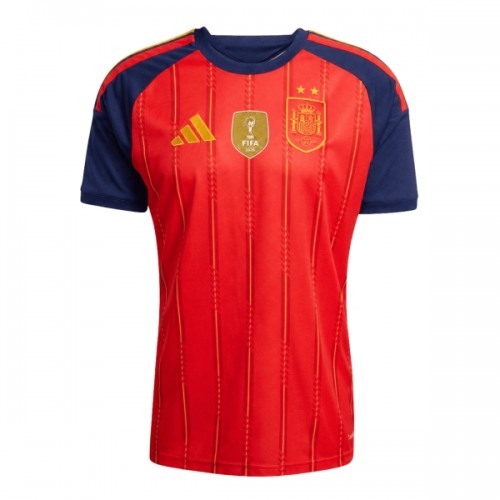 Spanien 2 Stars Fodboldtrøje Hjemmebane VM 2026 Spanien 2 Stars Fodboldtrøje Hjemmebane VM 2026