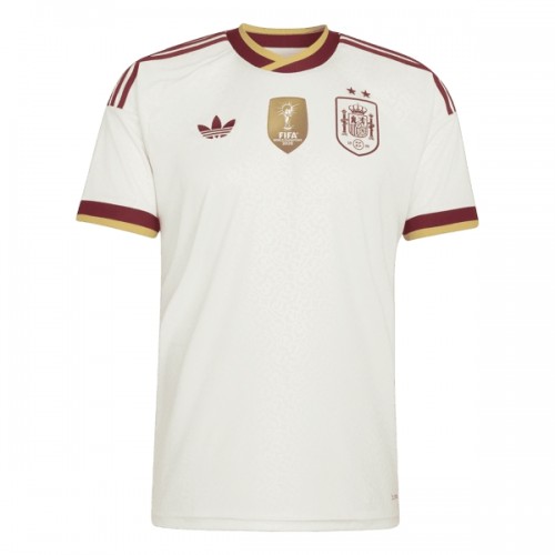 Spanien 2 Stars Fodboldtrøje Udebane VM 2026 Spanien 2 Stars Fodboldtrøje Udebane VM 2026