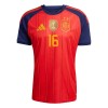 Spanien 2 Stars Rodrigo 16 Fodboldtrøje Hjemmebane VM 2026