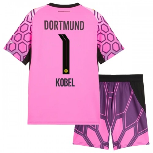 Børn - Borussia Dortmund Kobel 1 Fodboldtrøje Udebane Målmand 2026-27 Pink Børn - Borussia Dortmund Kobel 1 Fodboldtrøje Udebane Målmand 2026-27 Pink
