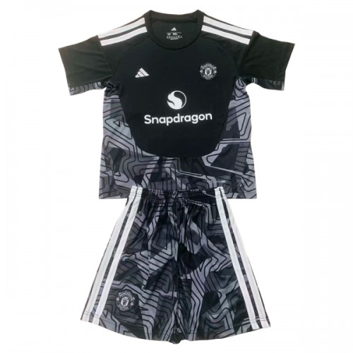 Børn - Manchester United Fodboldtrøje Målmand 2026-27 Sort Børn - Manchester United Fodboldtrøje Målmand 2026-27 Sort