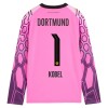Borussia Dortmund Kobel 1 Fodboldtrøje Udebane Målmand 2026-27 Langærmet Pink Borussia Dortmund Kobel 1 Fodboldtrøje Udebane Målmand 2026-27 Langærmet Pink