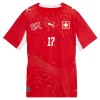 Schweiz Vargas 17 Fodboldtrøje Hjemmebane VM 2026
