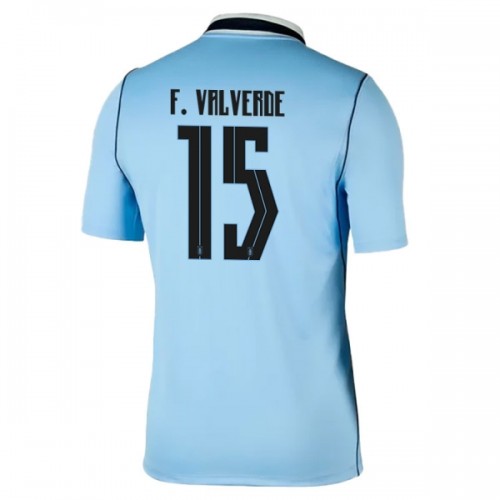 Uruguay Federico Valverde 15 Fodboldtrøje Hjemmebane VM 2026 Uruguay Federico Valverde 15 Fodboldtrøje Hjemmebane VM 2026