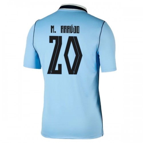 Uruguay Maximiliano Araujo 20 Fodboldtrøje Hjemmebane VM 2026 Uruguay Maximiliano Araujo 20 Fodboldtrøje Hjemmebane VM 2026