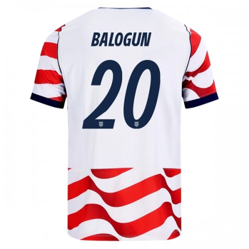 USA Balogun 20 Fodboldtrøje Hjemmebane VM 2026 USA Balogun 20 Fodboldtrøje Hjemmebane VM 2026