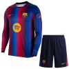 Børn - FC Barcelona Fodboldtrøje Hjemmebane 2026-27 Langærmet Børn - FC Barcelona Fodboldtrøje Hjemmebane 2026-27 Langærmet