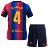 Børn - FC Barcelona R. Araujo 4 Fodboldtrøje Hjemmebane 2026-27
