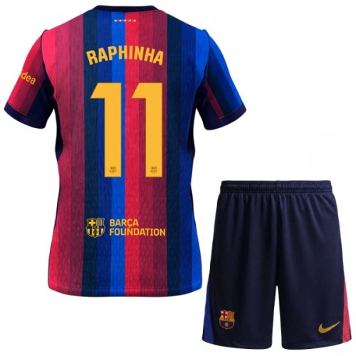 Børn - FC Barcelona Raphinha 11 Fodboldtrøje Hjemmebane 2026-27 Børn - FC Barcelona Raphinha 11 Fodboldtrøje Hjemmebane 2026-27