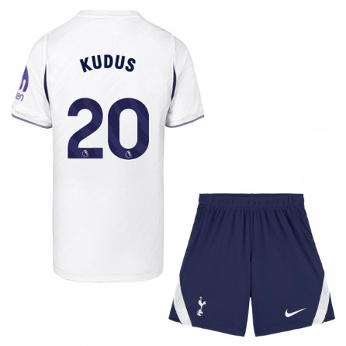 Børn - Tottenham Hotspur Kudus 20 Fodboldtrøje Hjemmebane 2026-27 Børn - Tottenham Hotspur Kudus 20 Fodboldtrøje Hjemmebane 2026-27