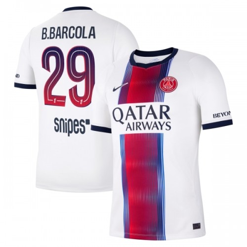 Paris Saint-Germain Bradley Barcola 29 Fodboldtrøje Udebane 2026-27 Paris Saint-Germain Bradley Barcola 29 Fodboldtrøje Udebane 2026-27