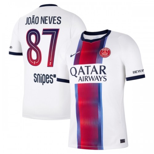Paris Saint-Germain Joao Neves 87 Fodboldtrøje Udebane 2026-27 Paris Saint-Germain Joao Neves 87 Fodboldtrøje Udebane 2026-27