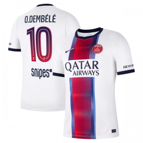 Paris Saint-Germain O. Dembele 10 Fodboldtrøje Udebane 2026-27 Paris Saint-Germain O. Dembele 10 Fodboldtrøje Udebane 2026-27