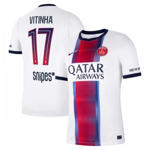 Paris Saint-Germain Vitinha 17 Fodboldtrøje Udebane 2026-27 Paris Saint-Germain Vitinha 17 Fodboldtrøje Udebane 2026-27