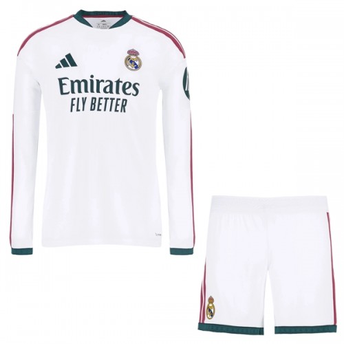 Børn - Real Madrid Fodboldtrøje Hjemmebane 2026-27 Langærmet Børn - Real Madrid Fodboldtrøje Hjemmebane 2026-27 Langærmet