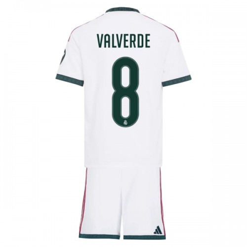 Børn - Real Madrid Valverde 8 Fodboldtrøje Hjemmebane 2026-27 Børn - Real Madrid Valverde 8 Fodboldtrøje Hjemmebane 2026-27