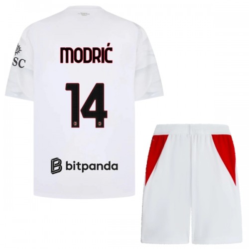 Børn - AC Milan Modrić 14 Fodboldtrøje Udebane 2026-27 Børn - AC Milan Modrić 14 Fodboldtrøje Udebane 2026-27