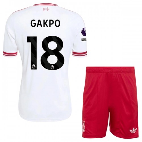 Børn - Liverpool Gakpo 18 Fodboldtrøje Udebane 2026-27 Børn - Liverpool Gakpo 18 Fodboldtrøje Udebane 2026-27