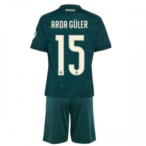 Børn - Real Madrid Arda Guler 15 Fodboldtrøje Udebane 2026-27 Børn - Real Madrid Arda Guler 15 Fodboldtrøje Udebane 2026-27