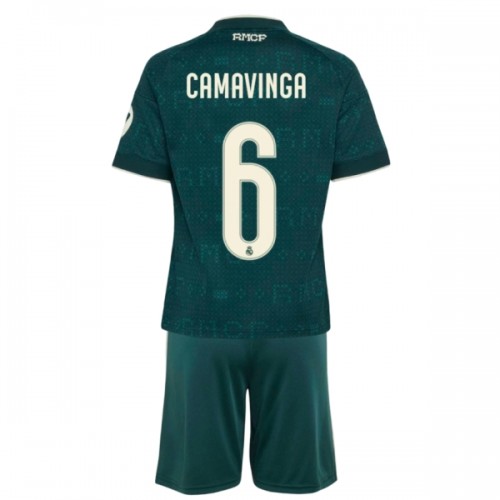 Børn - Real Madrid Camavinga 6 Fodboldtrøje Udebane 2026-27 Børn - Real Madrid Camavinga 6 Fodboldtrøje Udebane 2026-27