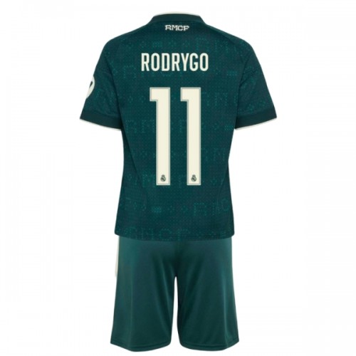 Børn - Real Madrid Rodrygo 11 Fodboldtrøje Udebane 2026-27 Børn - Real Madrid Rodrygo 11 Fodboldtrøje Udebane 2026-27