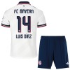 Børn - FC Bayern München Luis Diaz 14 Fodboldtrøje Udebane 2026-27 Børn - FC Bayern München Luis Diaz 14 Fodboldtrøje Udebane 2026-27