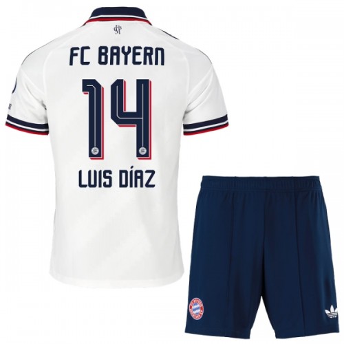 Børn - FC Bayern München Luis Diaz 14 Fodboldtrøje Udebane 2026-27 Børn - FC Bayern München Luis Diaz 14 Fodboldtrøje Udebane 2026-27
