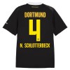 Borussia Dortmund N. Schlotterbeck 4 Fodboldtrøje Udebane 2026-27 Borussia Dortmund N. Schlotterbeck 4 Fodboldtrøje Udebane 2026-27