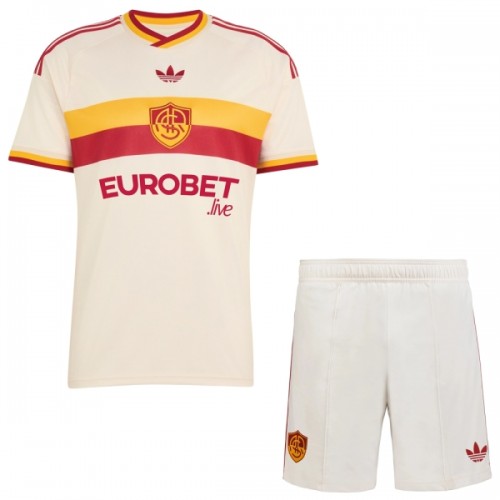 Børn - AS Roma Fodboldtrøje Udebane 2026-27 Børn - AS Roma Fodboldtrøje Udebane 2026-27