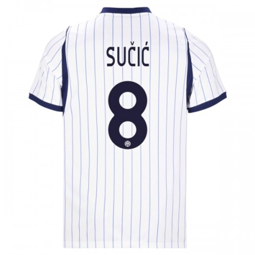 Inter Milan Sucic 8 Fodboldtrøje Udebane 2026-27 Inter Milan Sucic 8 Fodboldtrøje Udebane 2026-27