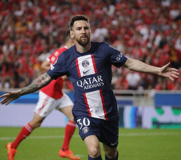 Messi scorer, Paris 1-1 Benfica på udebane
